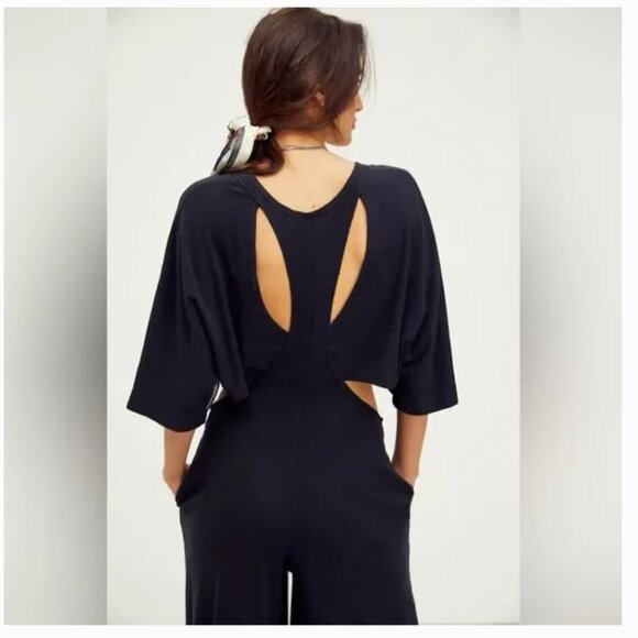 Free People Ready To Go One Piece - Black - Size XS - Picture 2 of 14